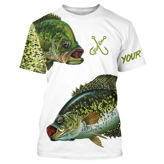 Cornbee Crappie Fishing 3D Shirts Customize Name