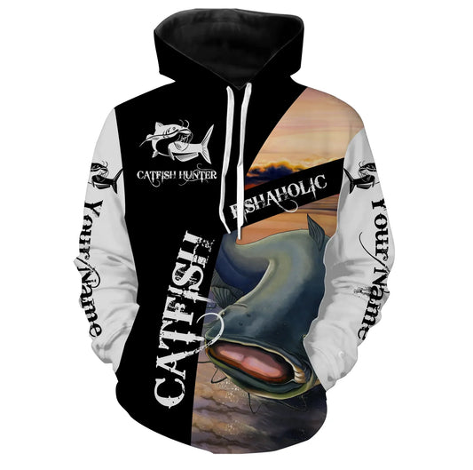 Cornbee Customize Name All Over Printed 3D Shirt Catfish Fishing Fishaholic