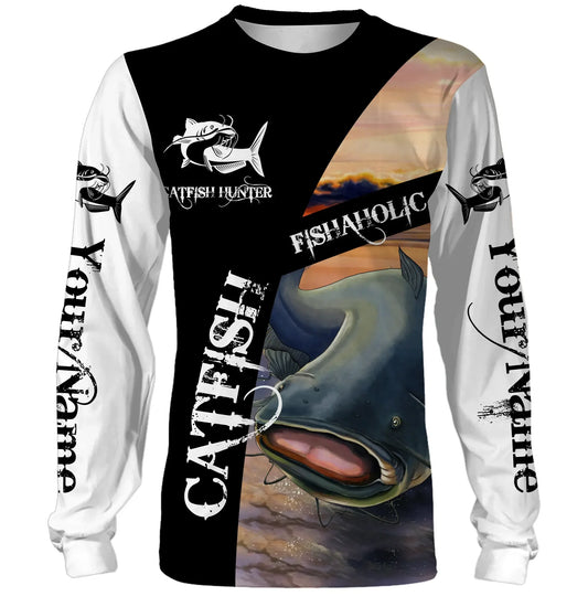 Cornbee Customize Name All Over Printed 3D Shirt Catfish Fishing Fishaholic