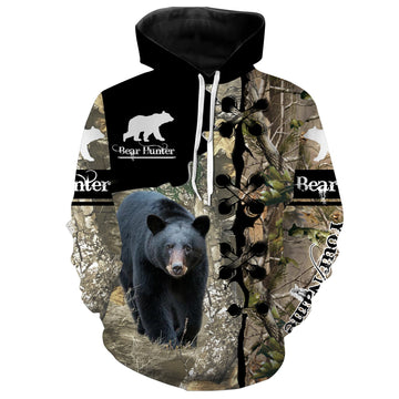 Cornbee Bear Hunting Customize Name 3D Shirts