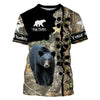 Cornbee Bear Hunting Customize Name 3D Shirts