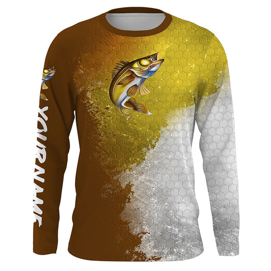 Cornbee Beautiful Walleye Fishing 3D Shirts Customize Name