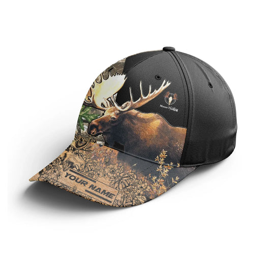 Cornbee Moose Hunting Camouflage Personalized Cap