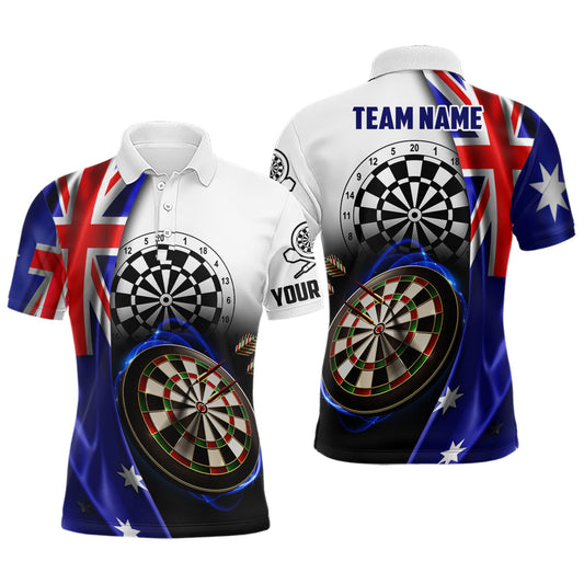 Cornbee Australia Flag Darts Polo Shirt Custom Darts Shirt