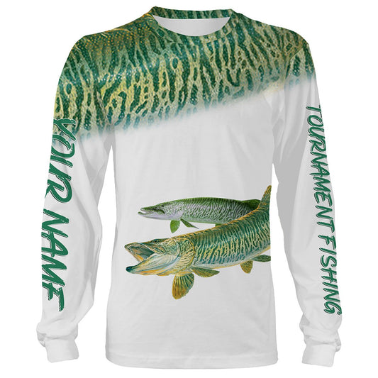 Cornbee Musky Tournament Fishing Customize Name 3D Shirts