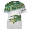 Cornbee Musky Tournament Fishing Customize Name 3D Shirts