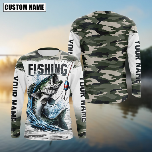 Cornbee Fishing Jersey Sport Pattern Sun Protection Personalized Name 3D Shirt