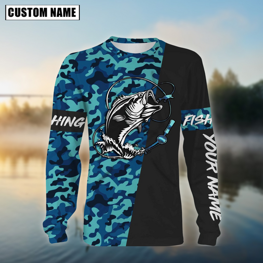 Cornbee Fishing Jersey Sport Pattern Sun Protection Personalized Name 3D Shirt