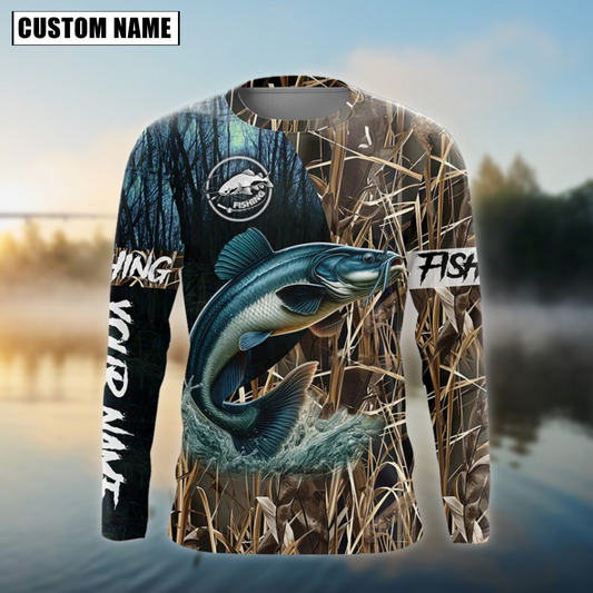 Cornbee Fishing Jersey Sport Pattern Sun Protection Personalized Name 3D Shirt