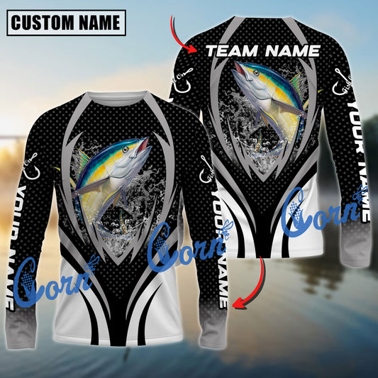 Cornbee Tuna Fishing Jersey Sport Pattern Sun Protection Personalized Name, Team Name 3D Shirt