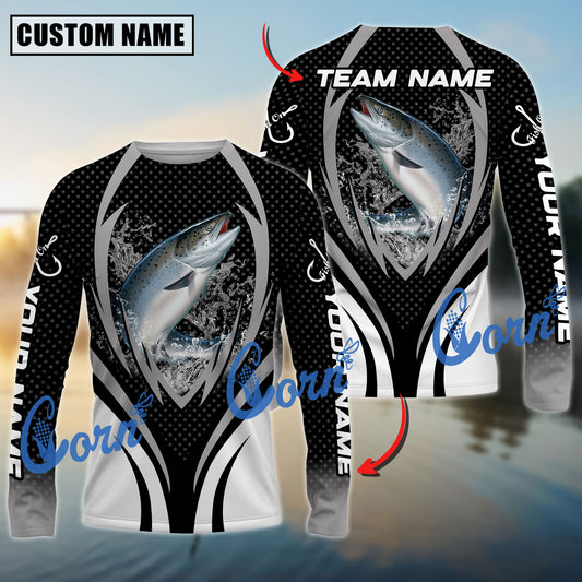 Cornbee Chinook Fishing Jersey Sport Pattern Sun Protection Personalized Name, Team Name 3D Shirt