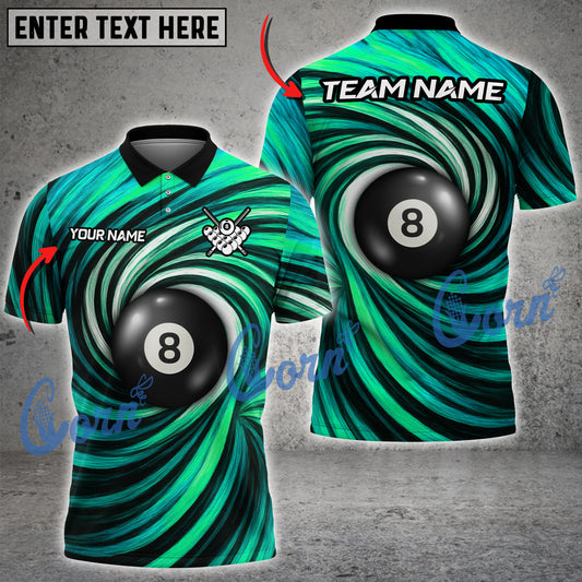 Cornbee Billiard Ball 8 Personalized Name And Team Name 3D Shirt