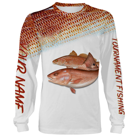 Cornbee Personalized Red Fish Puppy Drum Tournament Fishing 3D Shirts