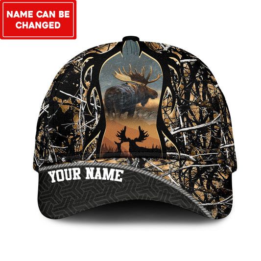 Cornbee Moose Hunting Multicolor Personalized Cap