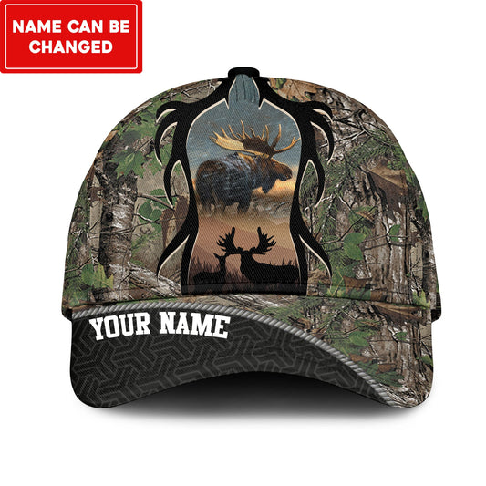 Cornbee Moose Hunting Multicolor Personalized Cap
