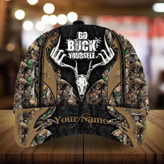 Cornbee The Best Of Go Buck Yourself Hunting Personalized Hats 3D Multicolored