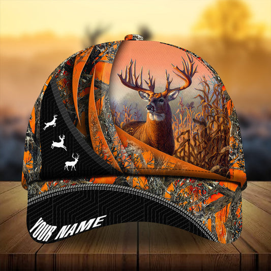Cornbee Premium Concept Sport Hunting Deer Personalized Hats 3D Multicolored