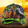 Cornbee Premium Florapunk Flag Pull Deer Hunting Personalized Hats 3D