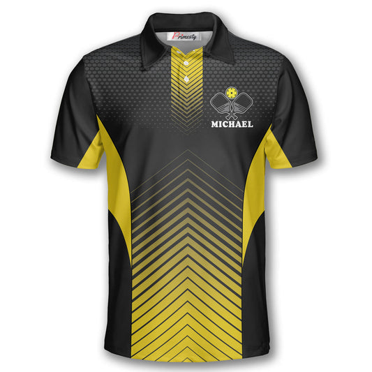 Cornbee Personalized Name and Team name Leave It All On The Court Pickleball 3D Polo Shirt