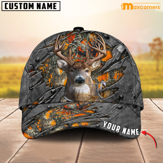 Cornbee Deer Hunter Hunting Personalized Cap 3D Multicolored