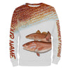 Cornbee Personalized Red Fish Puppy Drum Tournament Fishing 3D Shirts