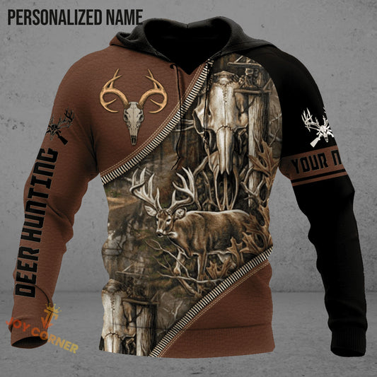 Cornbee Customized Name Deer Hunting 3D Design All Over Printed