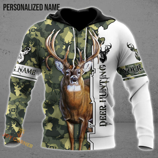 Cornbee Customized Name Deer Hunting 2 3D Design All Over Printed