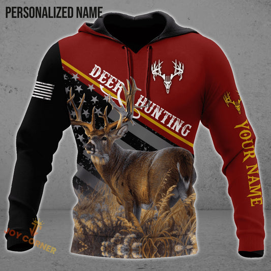 Cornbee Customized Name Deer Hunting 9 3D Design All Over Printed