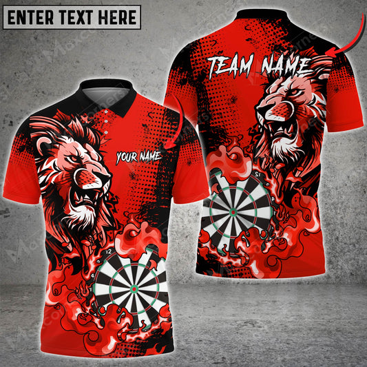 Cornbee Darts Lion King Dartboard Multicolor Option Customized Name, Team Name 3D Shirt (4 Colors)