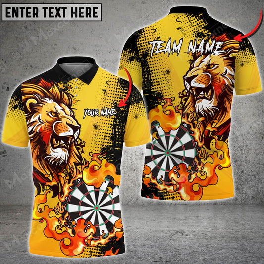 Cornbee Darts Lion King Dartboard Multicolor Option Customized Name, Team Name 3D Shirt (4 Colors)