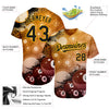 Cornbee Personalized Text And Number Billiard Chocolate 3D Pattern Baseball Jersey Shirt