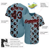 Cornbee Personalized Text And Number Billiard Blue Gray 3D Pattern Baseball Jersey Shirt