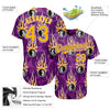 Cornbee Personalized Text And Number Billiard Purple 3D Pattern Baseball Jersey Shirt