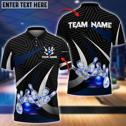 Cornbee Bowling Personalized Name And Team Name 3D Polo Shirt