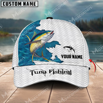 Cornbee Tuna Fishing Customized Name 3D Classic Cap