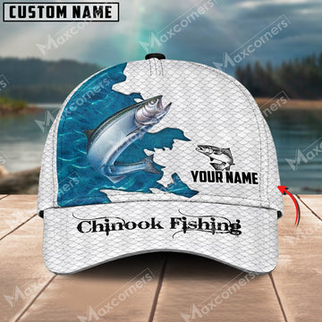 Cornbee Chinook Fishing Customized Name 3D Classic Cap