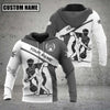 Cornbee Custom Name Bowling Sport Gray 3D Hoodie