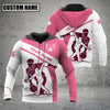Cornbee Custom Name Bowling Sport Pink 3D Hoodie