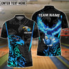 Cornbee Bowling Eagle Personalized Name And Team Name 3D Polo Shirt
