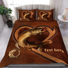 For Fishing Lover Personalized Bedding Set, Personalized Gift for Fishing Lovers55 Cornbee