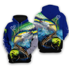 Cornbee Mahi-mahi, Wahoo, Tuna Customize Name 3D Shirts