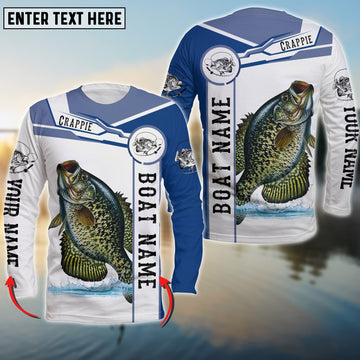 Cornbee Crappie Fishing Customize Name 3D Shirts