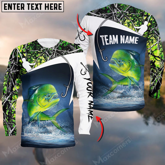 Cornbee Mahi mahi Fishing Customize Name 3D Shirts