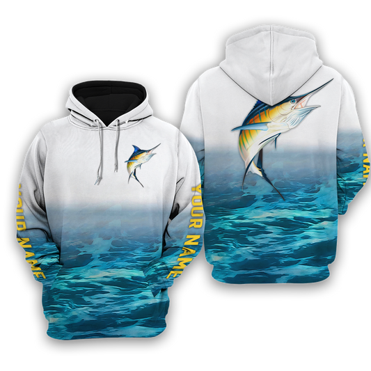 Cornbee Blue Marlin Customize Name 3D Shirts