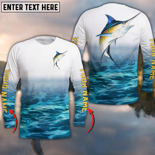 Cornbee Blue Marlin Customize Name 3D Shirts