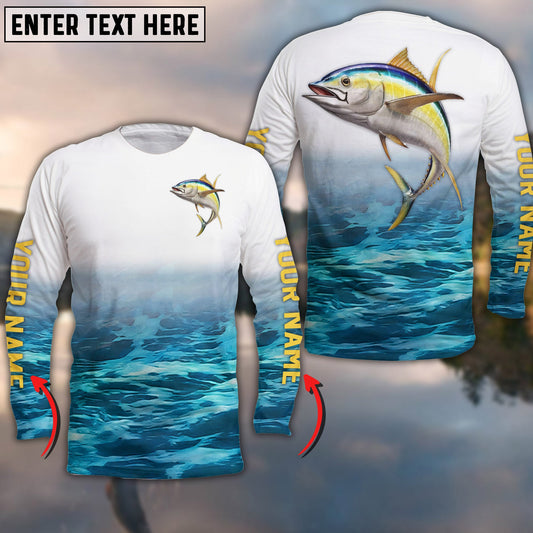 Cornbee Tuna Yellowfin Customize Name 3D Shirts