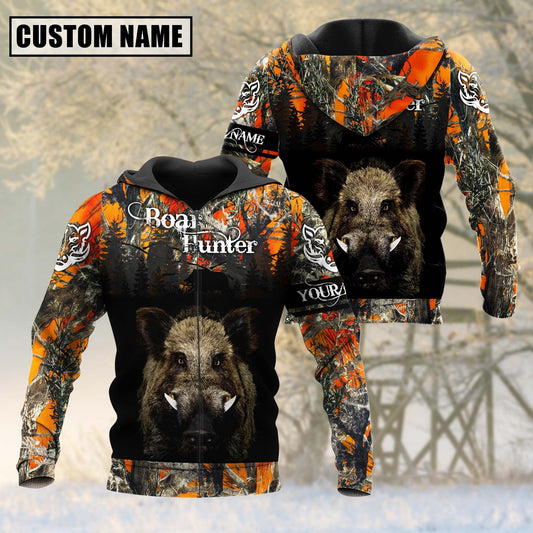 Cornbee Custom Name Boar Hunting Shirt 3D All Over Printed Clothes