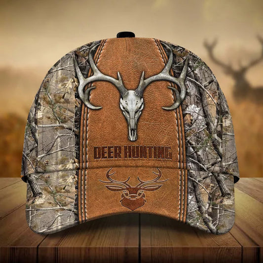 Cornbee Premium Skull Deer Hunting Printed Multicolor Personalized 3D Hat
