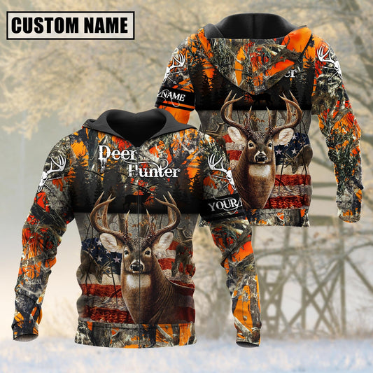 Cornbee Custom Name Deer Hunting Shirt 3D All Over Printed Clothes