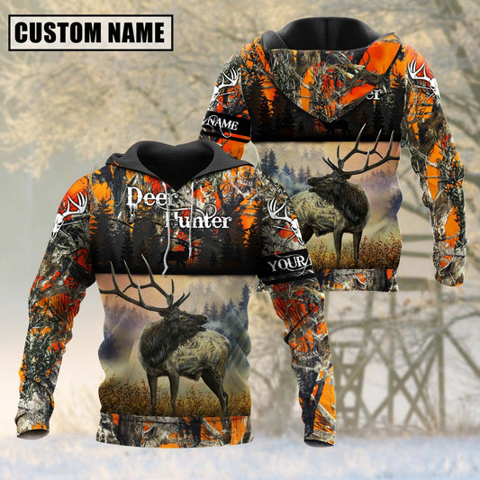 Cornbee Custom Name Elk Hunting Shirt 3D All Over Printed Clothes